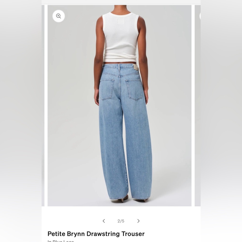 Citizens Of Humanity Petite Brynn drawstring trousers. - Picture 2 of 7
